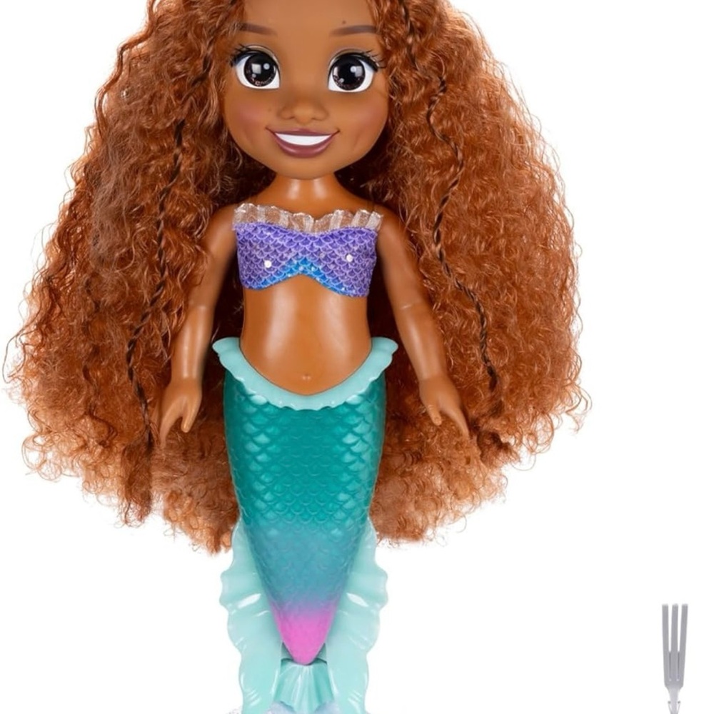 Brown and Purple Mermaid Doll with Accessories
